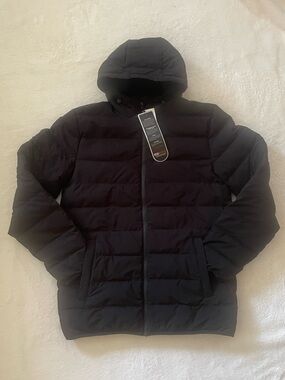 NWT 32 Degrees Packable Ultra Light Down Hooded Jacket Size S Travel Performance